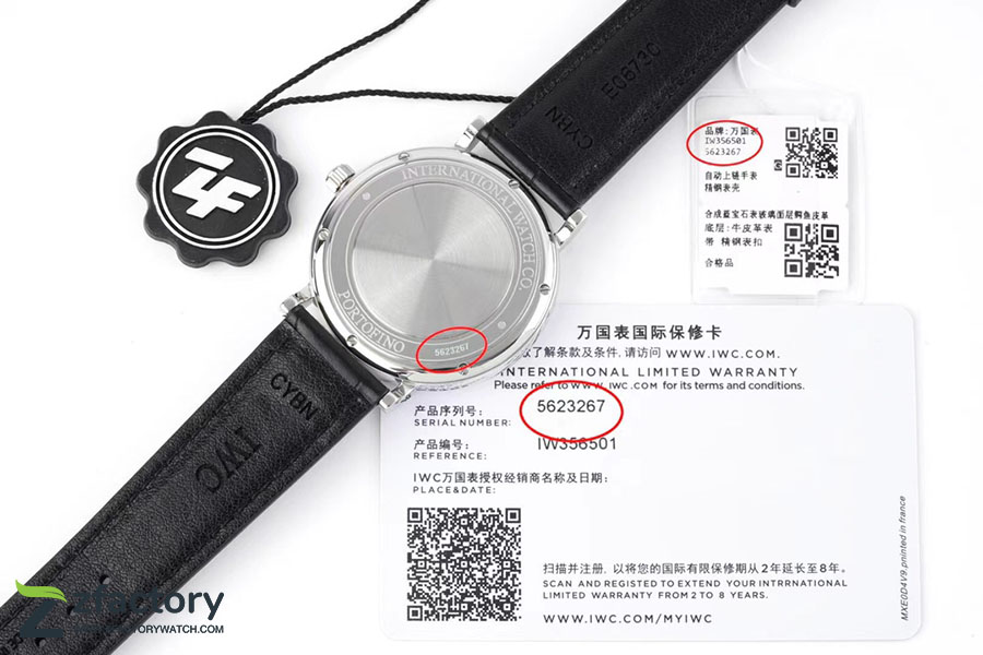 ZF厂万国表柏涛菲诺IW356501复刻腕表-ZF手表
