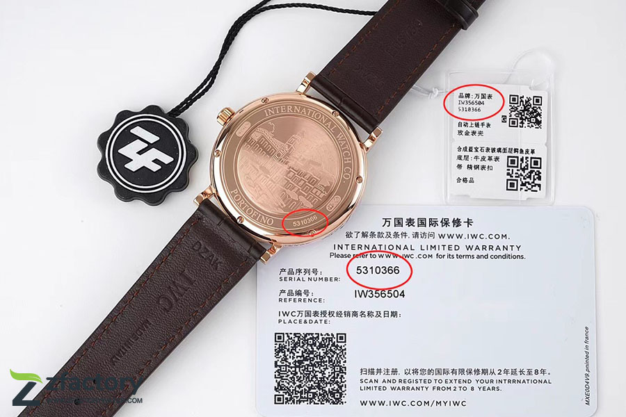 ZF厂万国表柏涛菲诺IW356504复刻腕表-ZF手表