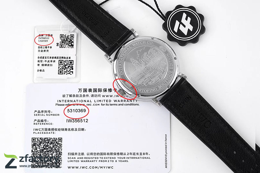 ZF厂万国表柏涛菲诺IW356512复刻腕表-ZF手表