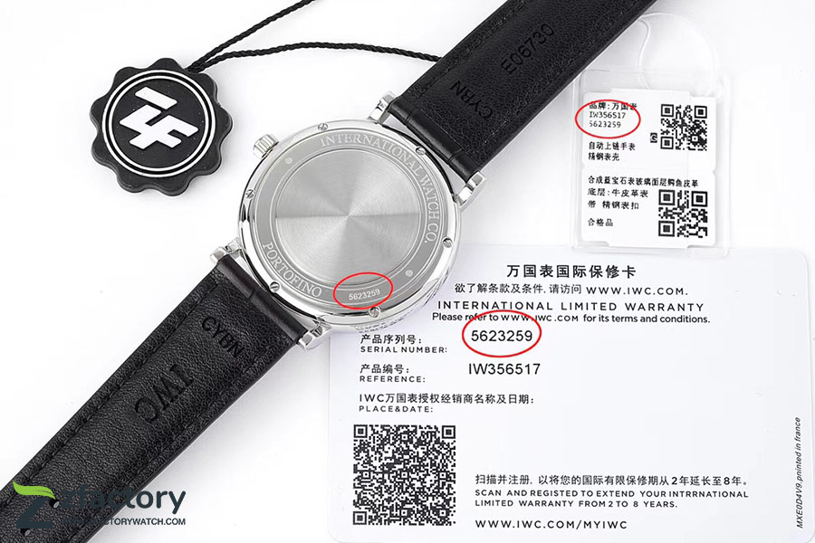 ZF厂万国表柏涛菲诺IW356517复刻腕表-ZF手表