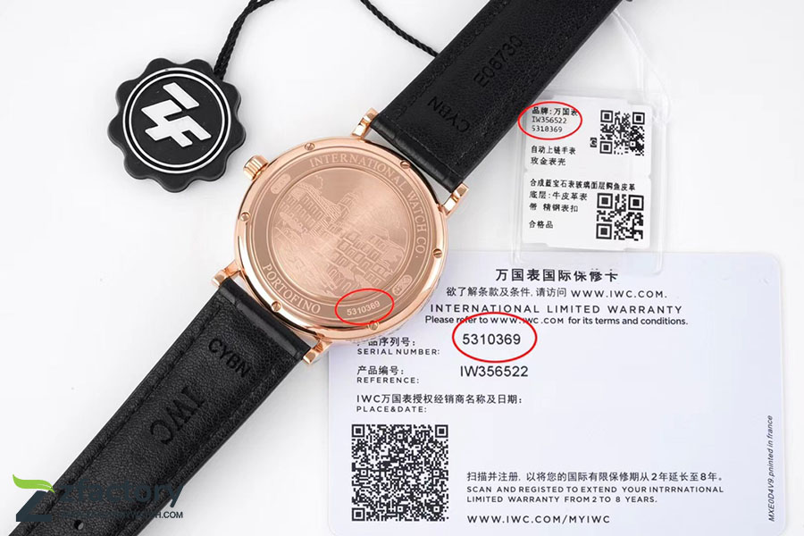 ZF厂万国表柏涛菲诺IW356522复刻腕表-ZF手表